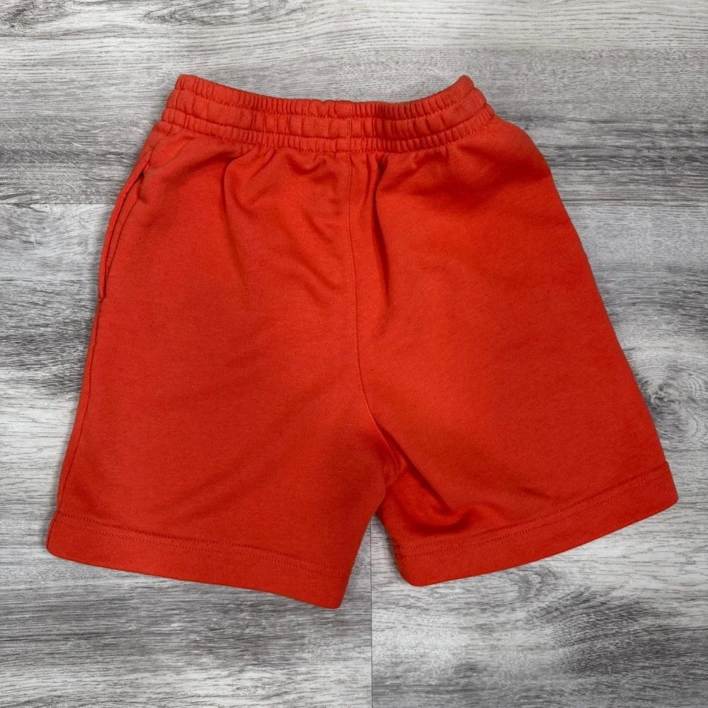 Converse Kids Orange Athletic Shorts Drawstring Logo Size 6 5-6 Years‎